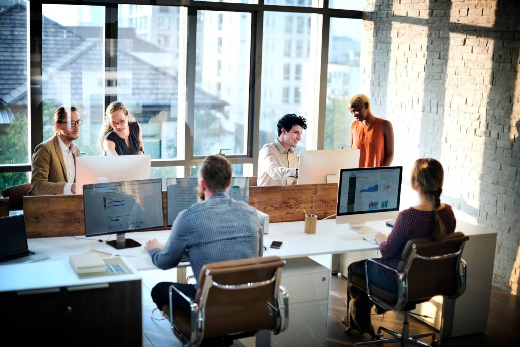 Office Team at Computers