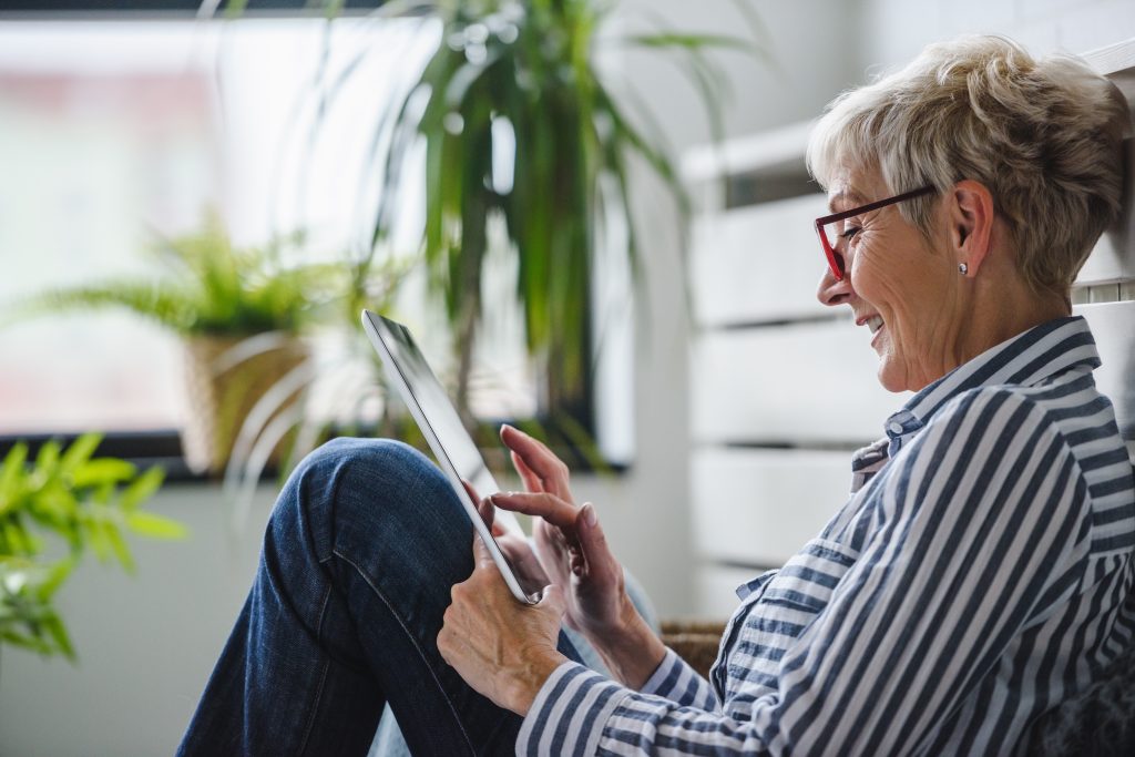 Woman on Tablet